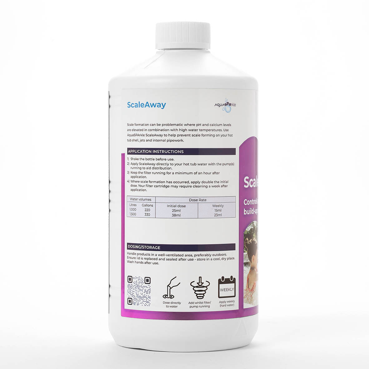 ScaleAway product bottle with label on a white background